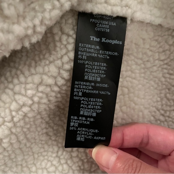 The Kooples Faux Shearling Suede Jacket - Picture 6 of 6